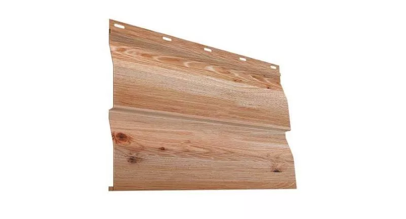 Металлический сайдинг Металл Профиль Корабельная доска ECOSTEEL текстурированный 0,5 мм Кедр купить в краснодаре