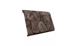 Металлический сайдинг Grand Line Вертикаль Гофр Print Elite Королевский камень. Артикул: GrandLine-MS478