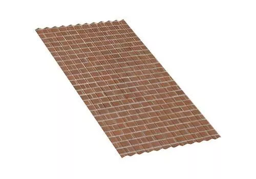 Профнастил МП18 A ECOSTEEL 0,5 мм Кирпич купить в краснодаре