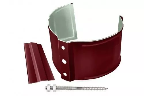 Кронштейн трубы на кирпич Optima Grand Line 90 мм RAL 3005 Красное вино купить в краснодаре