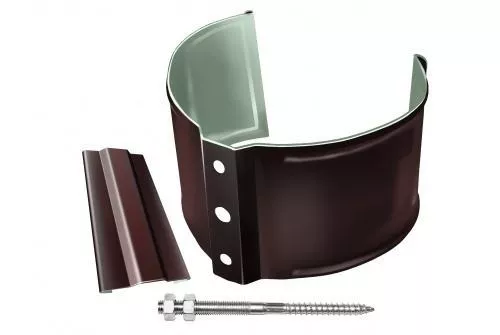 Кронштейн трубы на кирпич Optima Grand Line 90 мм RAL 8017 Шоколад купить в краснодаре