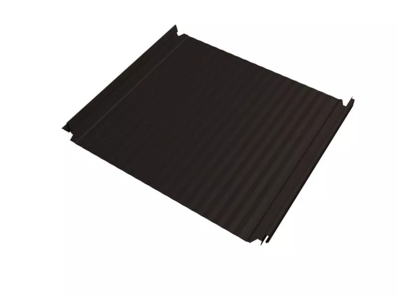 Кликфальц Double Pro Gofr Grand Line 0,45 Drap-double TX с пленкой на замках RR 32 темно-коричневый купить в краснодаре