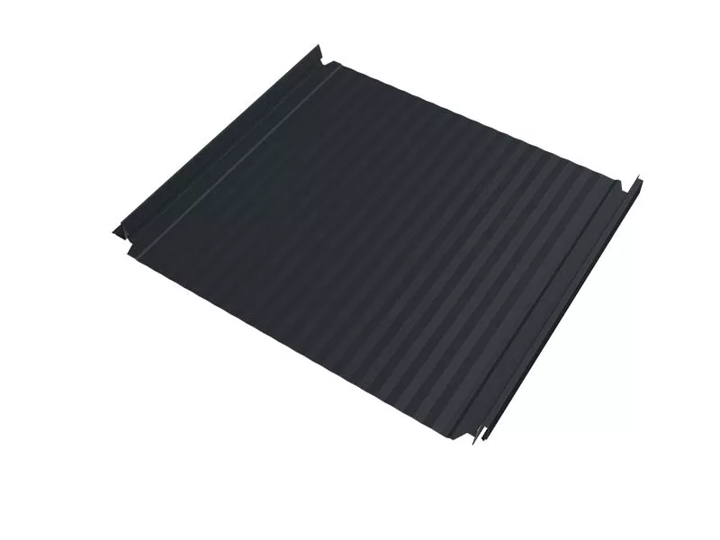 Кликфальц Double Pro Gofr Grand Line 0,45 PE с пленкой на замках RAL 7024 мокрый асфальт купить в краснодаре