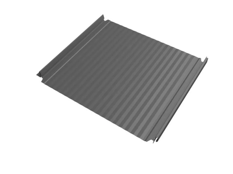 Кликфальц Double Pro Gofr Grand Line 0,45 PE с пленкой на замках RAL 9006 бело-алюминиевый купить в краснодаре