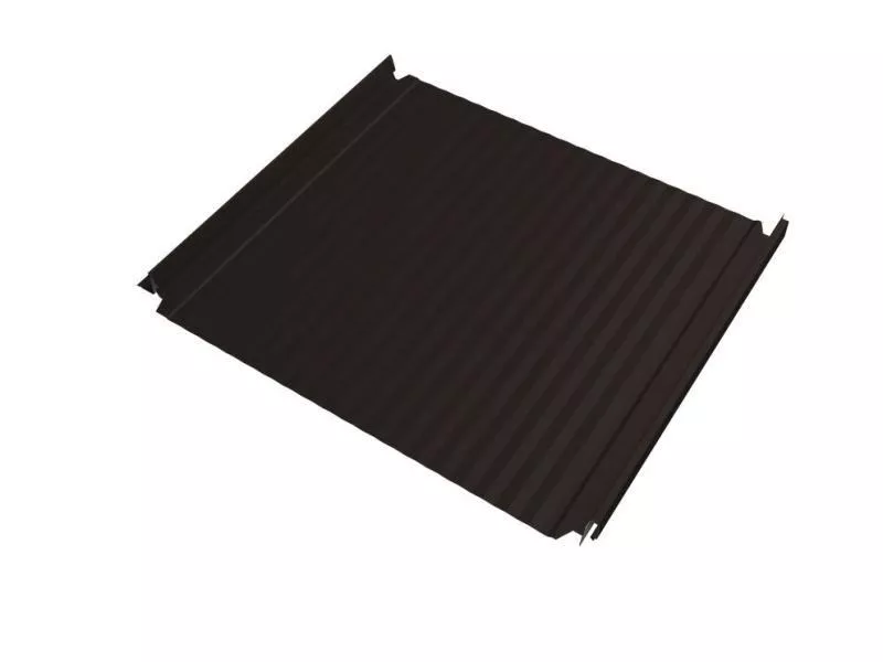 Кликфальц Double Pro Gofr Grand Line 0,5 GreenCoat Pural BT, matt RR 32 темно-коричневый (RAL 8019 серо-коричневый) купить в краснодаре