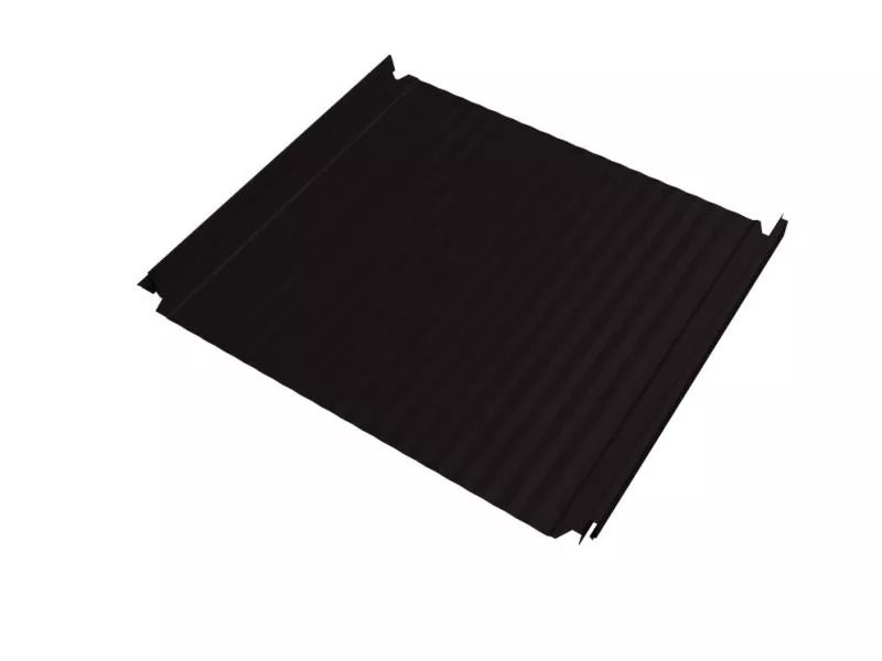 Кликфальц Double Pro Gofr Grand Line 0,5 Velur X с пленкой на замках RAL 9005 черный купить в краснодаре