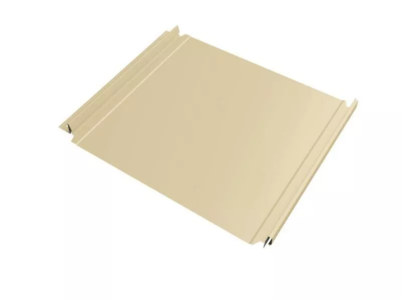 Кликфальц Double Pro Grand Line 0,45 PE с пленкой на замках RAL 1015 светлая слоновая кость купить в краснодаре