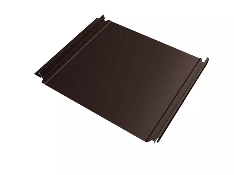 Кликфальц Double Pro Grand Line 0,5 PurLite Matt с пленкой на замках RAL 8017 шоколад купить в краснодаре