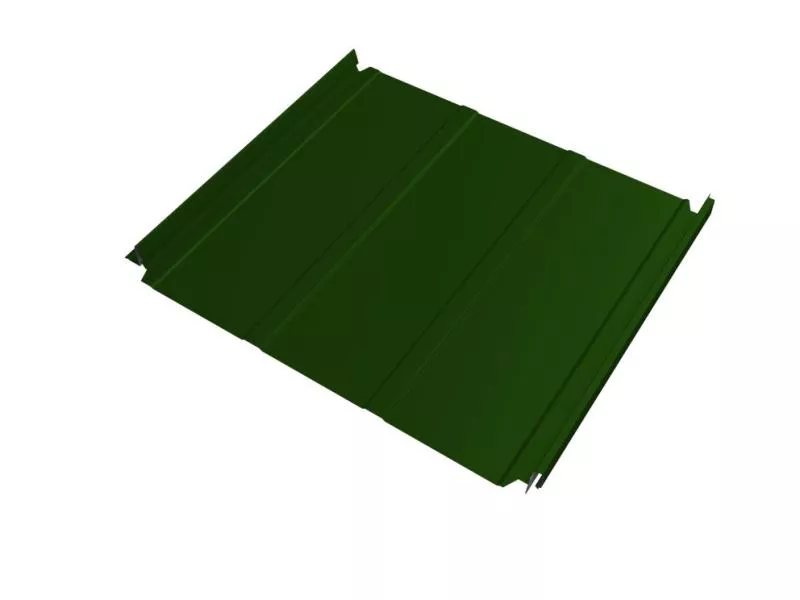 Кликфальц Double Pro Line Grand Line 0,45 PE с пленкой на замках RAL 6002 лиственно-зеленый купить в краснодаре