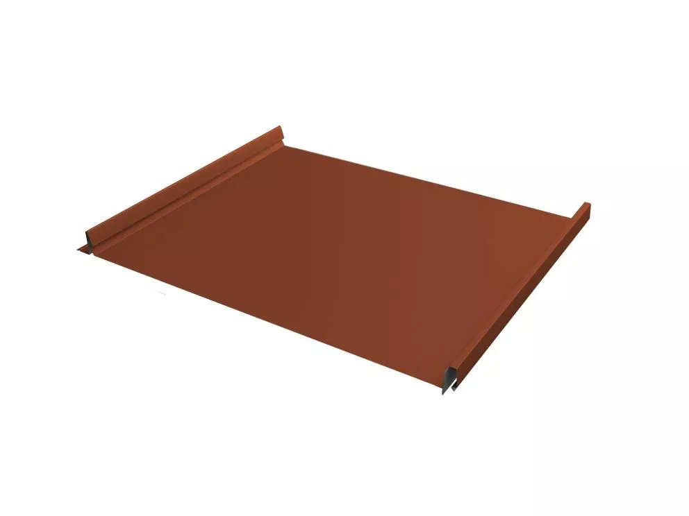 Кликфальц Fin Grand Line 0,5 PurLite Matt с пленкой на замках RAL 8004 терракота купить в краснодаре