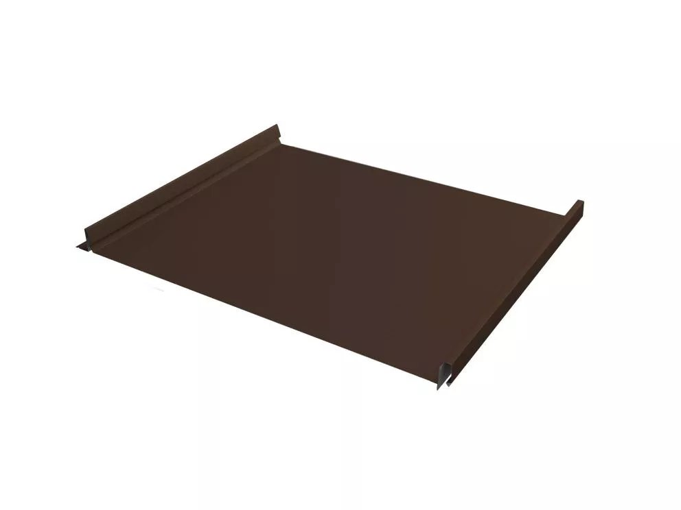 Кликфальц Fin Grand Line 0,5 PurLite Matt с пленкой на замках RAL 8017 шоколад купить в краснодаре