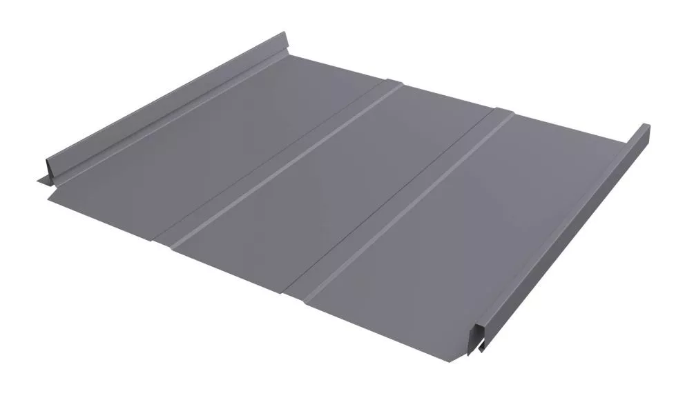 Кликфальц Fin Line Grand Line 0,7 PE с пленкой на замках RAL 7004 сигнальный серый купить в краснодаре