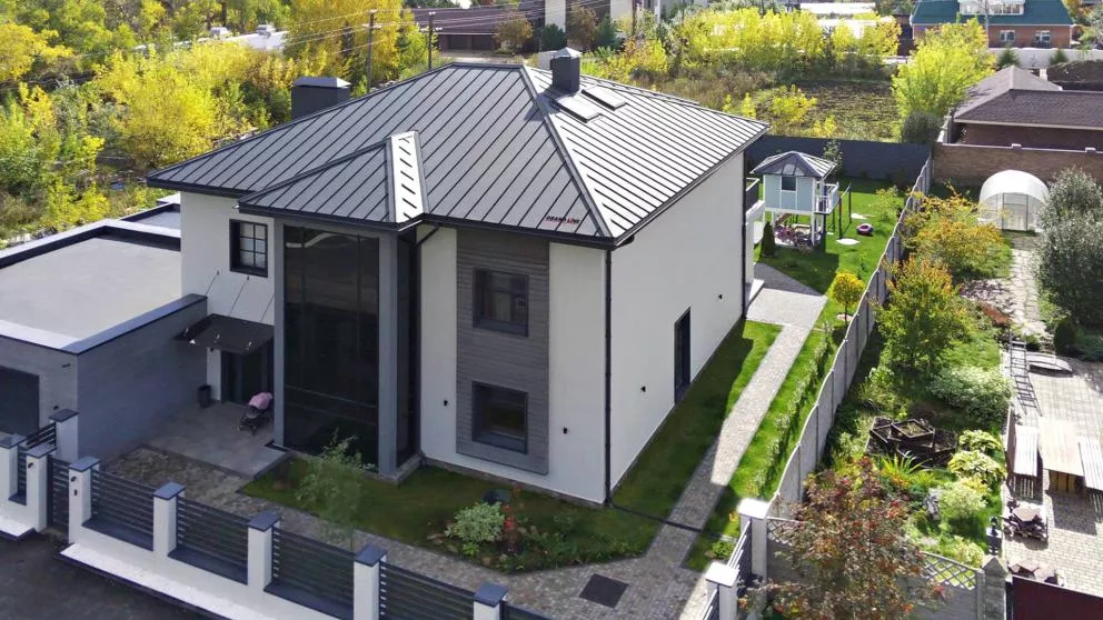 Кликфальц Grand Line 0,45 Drap ST с пленкой на замках RAL 7024 мокрый асфальт купить в краснодаре