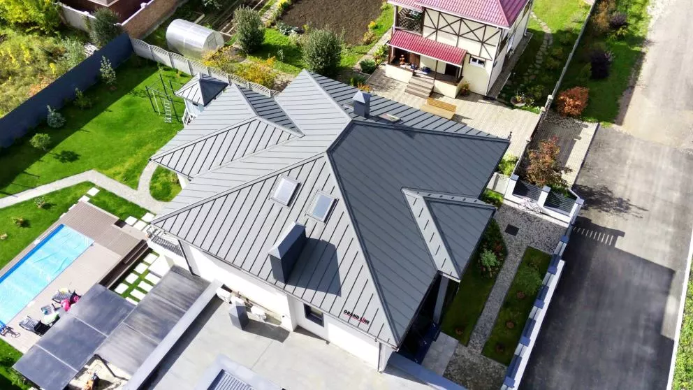 Кликфальц Grand Line 0,45 Drap ST с пленкой на замках RAL 7024 мокрый асфальт купить в краснодаре