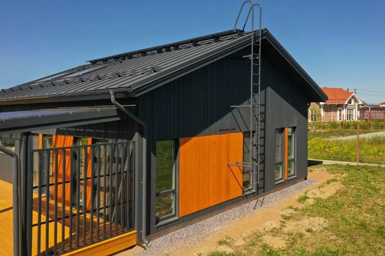 Кликфальц Grand Line 0,5 Drap с пленкой на замках RAL 7016 антрацитово-серый купить в краснодаре