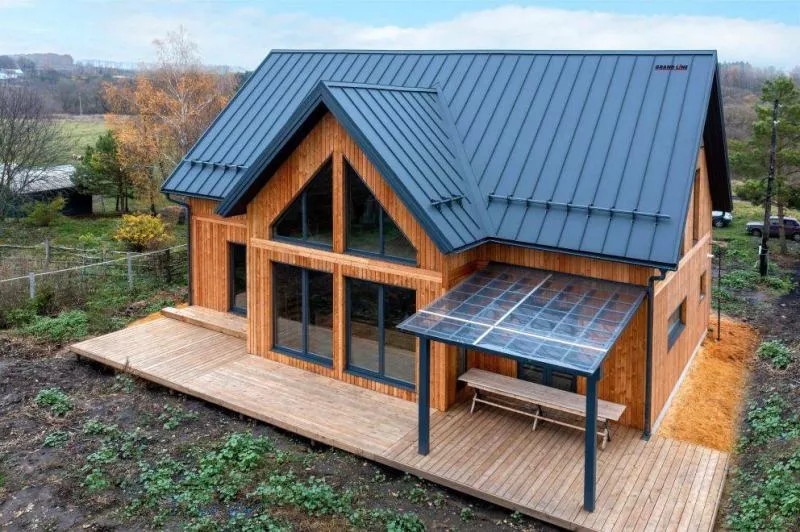 Кликфальц Grand Line 0,5 Drap с пленкой на замках RAL 7024 мокрый асфальт купить в краснодаре