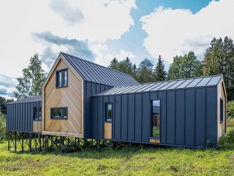 Кликфальц Grand Line 0,5 Drap с пленкой на замках RAL 7024 мокрый асфальт купить в краснодаре