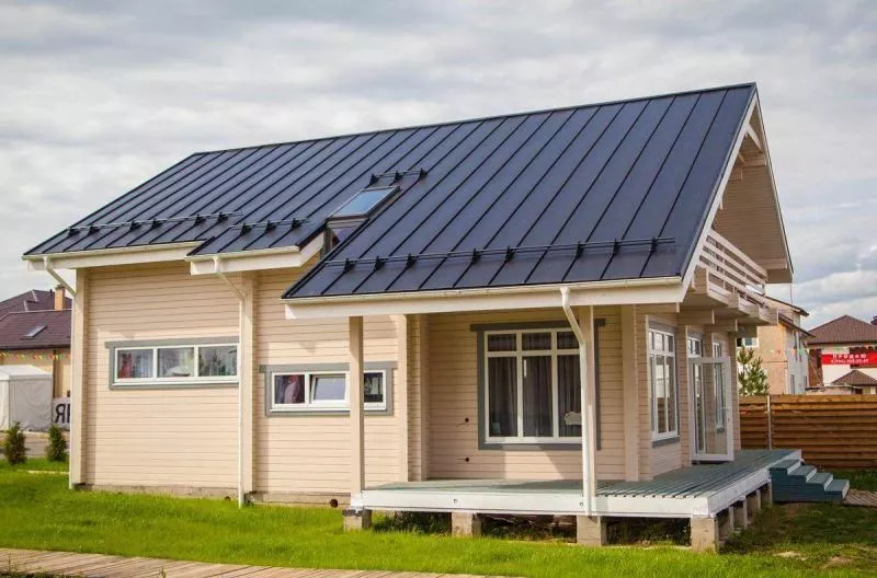 Кликфальц Grand Line 0,5 Drap с пленкой на замках RAL 7024 мокрый асфальт купить в краснодаре