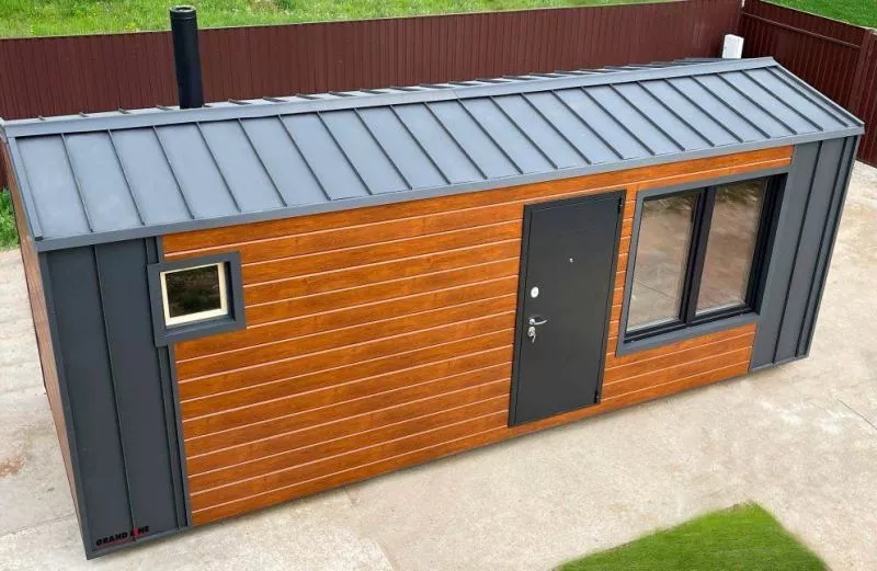 Кликфальц Grand Line 0,5 Drap с пленкой на замках RAL 7024 мокрый асфальт купить в краснодаре