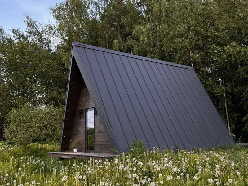 Кликфальц Grand Line 0,5 Drap с пленкой на замках RAL 7024 мокрый асфальт купить в краснодаре