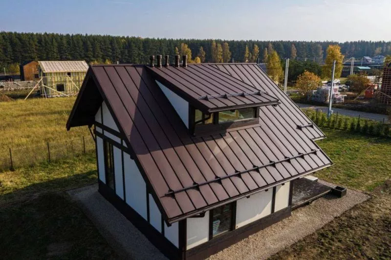 Кликфальц Grand Line 0,5 Drap с пленкой на замках RAL 8017 шоколад купить в краснодаре