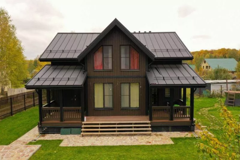 Кликфальц Grand Line 0,5 Drap с пленкой на замках RAL 9005 черный купить в краснодаре