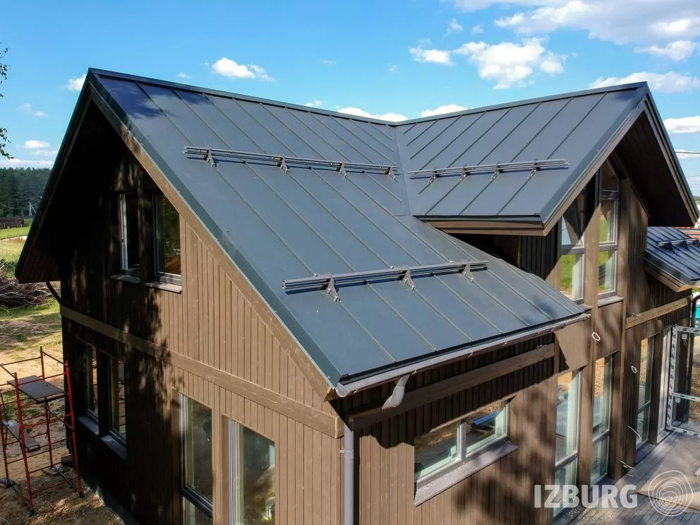 Кликфальц Grand Line 0,5 Satin Matt с пленкой на замках RAL 7016 антрацитово-серый купить в краснодаре