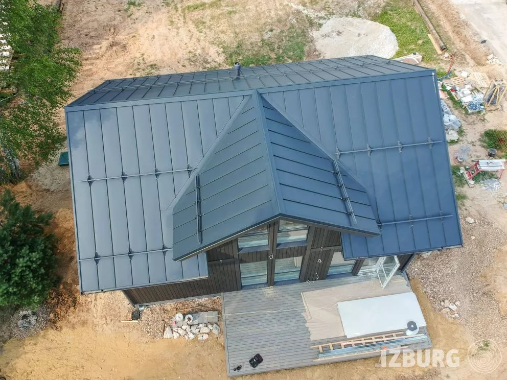 Кликфальц Grand Line 0,5 Satin Matt с пленкой на замках RAL 7016 антрацитово-серый купить в краснодаре