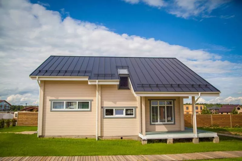 Кликфальц Grand Line 0,5 Satin Matt с пленкой на замках RAL 7024 мокрый асфальт купить в краснодаре