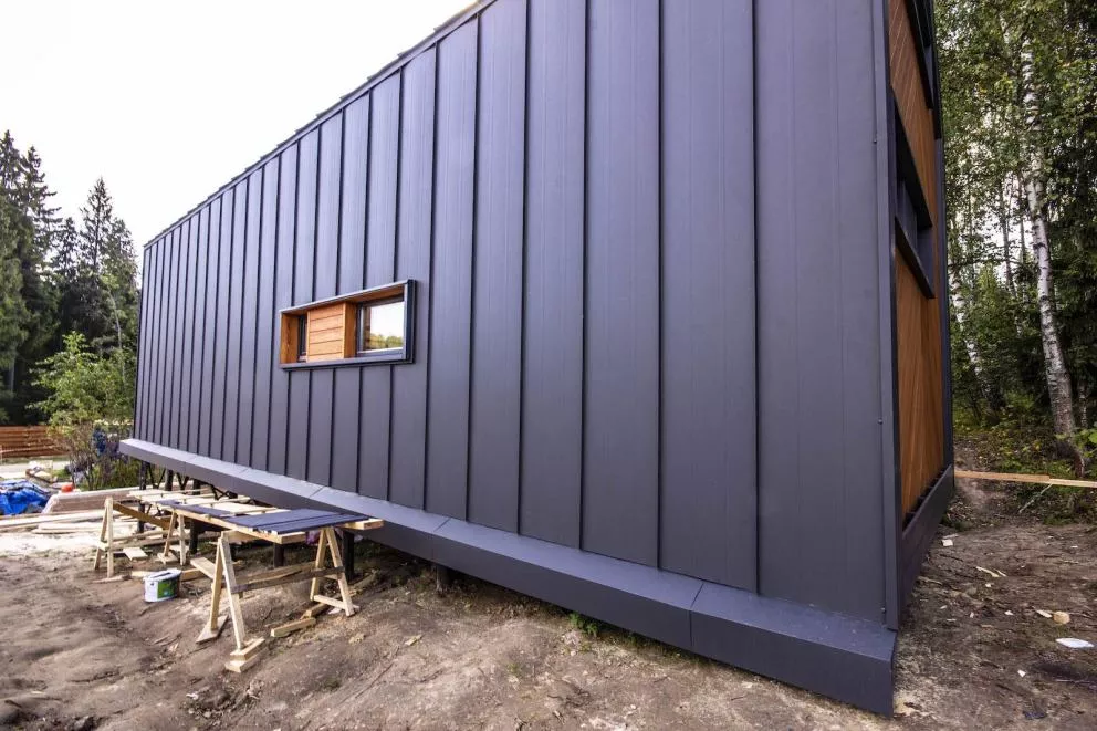 Кликфальц Line Grand Line 0,45 Drap с пленкой на замках RAL 7024 мокрый асфальт купить в краснодаре