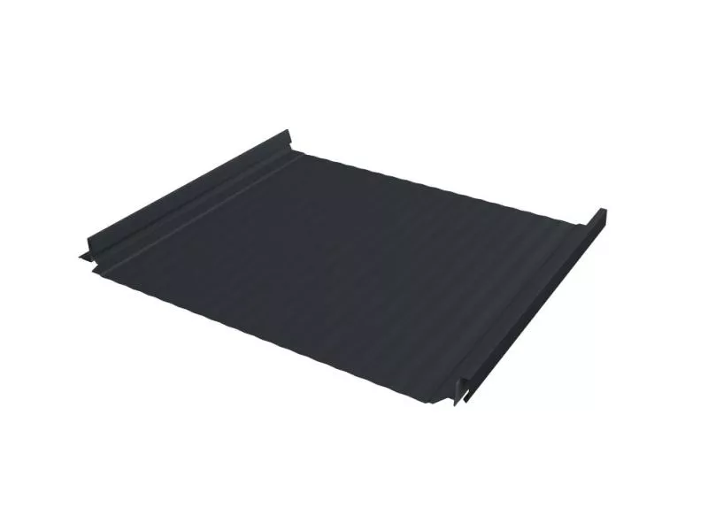 Кликфальц Pro Gofr Grand Line 0,45 Drap TR с пленкой на замках RAL 7024 мокрый асфальт купить в краснодаре