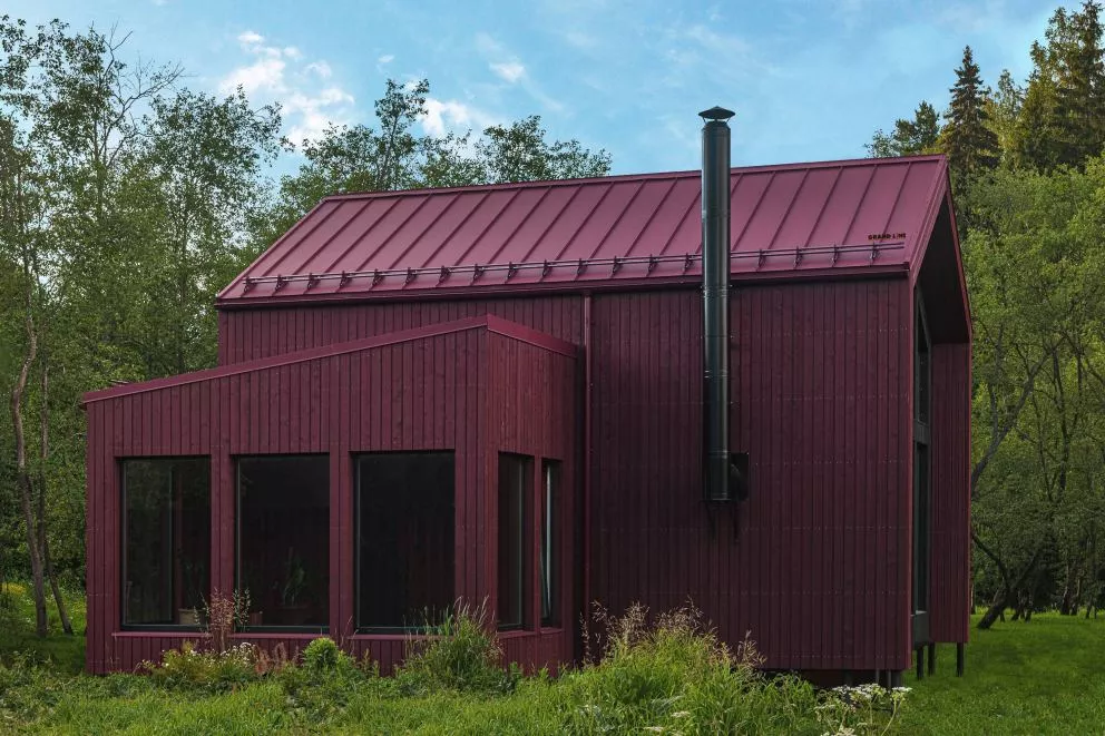 Кликфальц Pro Grand Line 0,45 Drap ST с пленкой на замках RAL 3005 красное вино купить в краснодаре