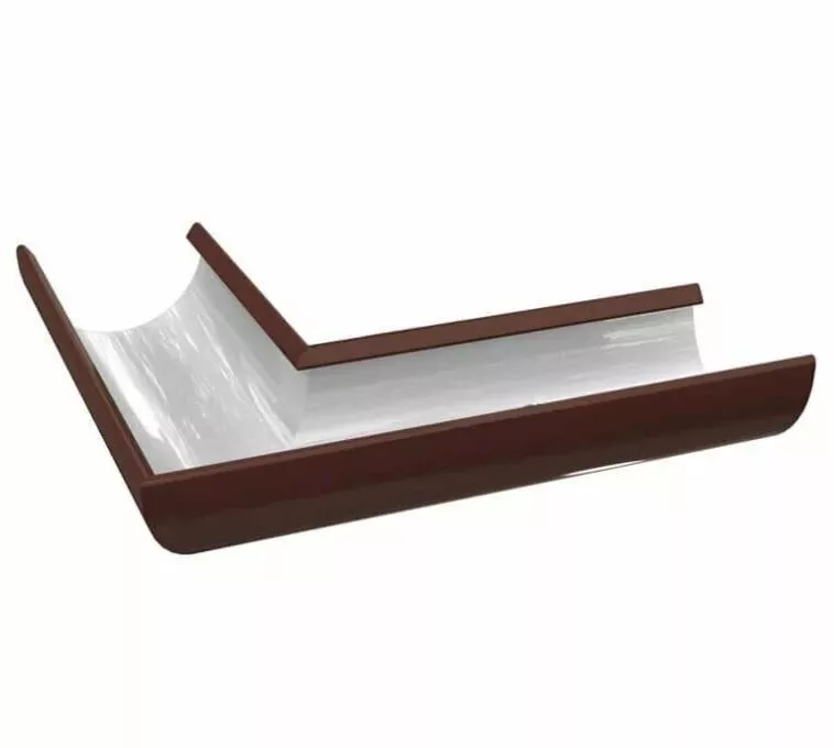 Угол желоба универсальный Металл Профиль Проект D185 RAL 8017 Коричневый купить в краснодаре