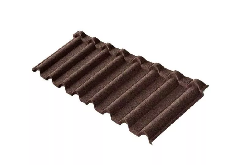 Композитная черепица Metrotile Gallo Кофе купить в краснодаре