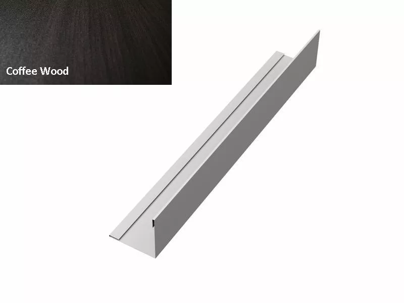 Планка завершающая 50х50 жалюзи Milan 0,45 Print Elite Coffee Wood GL купить в краснодаре