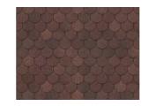 Гибкая черепица Docke STANDARD Кольчуга коричневый – Купить оптом и в розницу