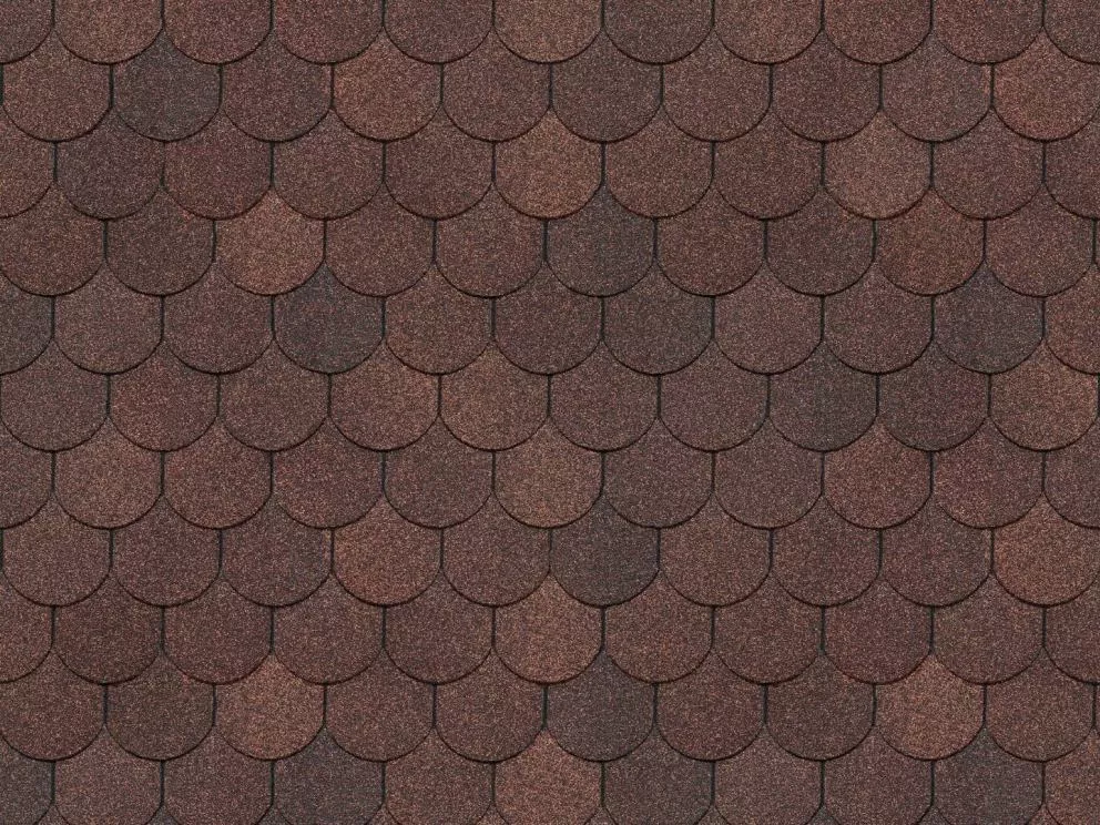 Гибкая черепица Docke STANDARD Кольчуга коричневый купить в краснодаре