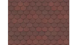 Гибкая черепица Docke STANDARD Кольчуга красный. Артикул: Docke9-red