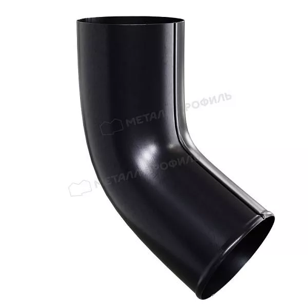 Колено сливное МЕТАЛЛ ПРОФИЛЬ PURMAN BLACK EDITION D100 Ral 9005 купить в краснодаре