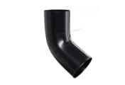 Колено сливное МЕТАЛЛ ПРОФИЛЬ PURMAN BLACK EDITION D100 Ral 9005 – Купить оптом и в розницу
