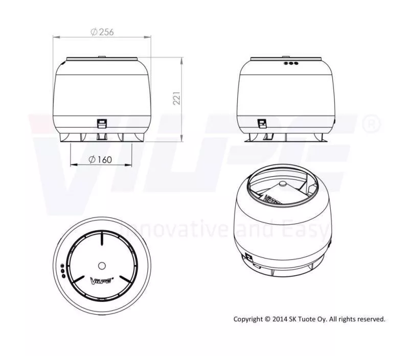 Колпак для трубы d160 черный купить в краснодаре