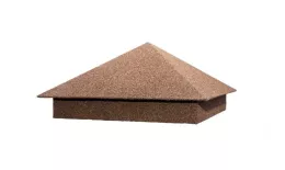 Колпак на столб 350х350мм 0,45 Базальт Какао. Цена: 1926 руб. Артикул: 33076