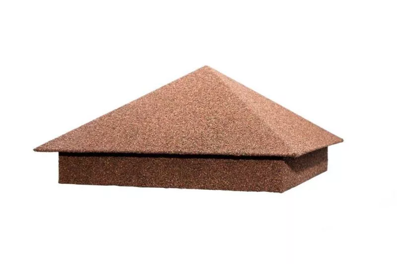 Колпак на столб 390х390мм 0,45 Базальт Какао купить в краснодаре