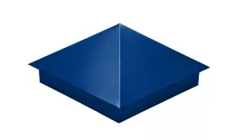 Колпак на столб 390х390мм 0,45 PE с пленкой RAL 5002 ультрамариново-синий. Цена: 1170 руб. Артикул: 31889