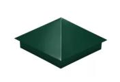Колпак на столб 390х390мм 0,45 PE с пленкой RAL 6005 зеленый мох – Купить оптом и в розницу
