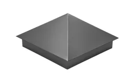 Колпак на столб 390х390мм 0,45 PE с пленкой RAL 7005 мышино-серый. Цена: 1170 руб. Артикул: 31925