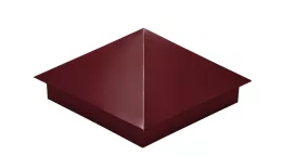 Колпак на столб 390х390мм 0,5 Satin с пленкой RAL 3005 красное вино. Цена: 1271 руб. Артикул: 31903