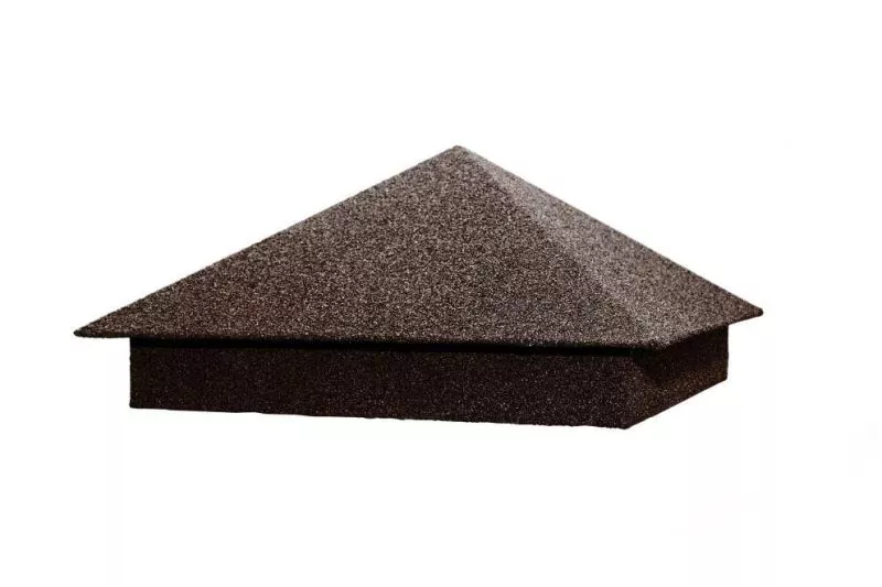 Колпак на столб 530х410мм 0,45 Базальт Шоколад купить в краснодаре