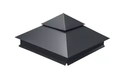 Колпак на столб двойной 390х390мм 0,5 Satin с пленкой RAL 7024 мокрый асфальт. Цена: 2632 руб. Артикул: 32137