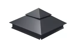 Колпак на столб двойной 390х390мм 0,5 Satin Matt TX с пленкой RAL 7024 мокрый асфальт. Цена: 3257 руб. Артикул: 32147